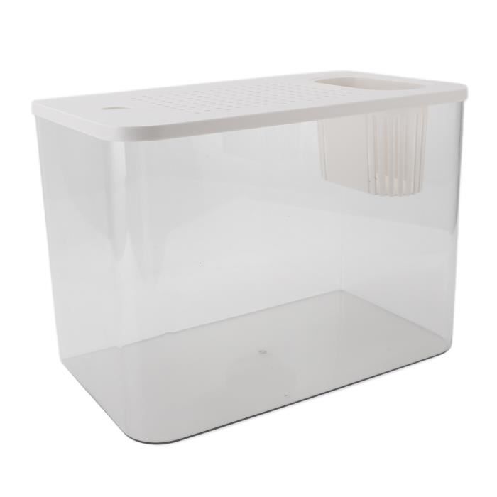 Meilleurs prix pour Aquarium - OMABETA - Petit Aquarium en plastique - Transparent - 31,6x18x22,5 cm - Moins de 20 litres