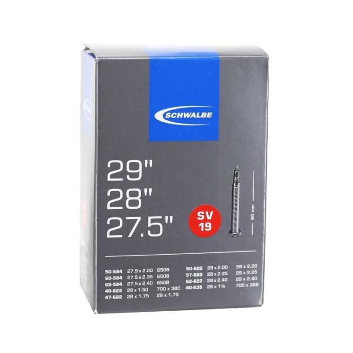 Chambre à Air Schwalbe MTB 26 Pouces – Valve Schrader SV12, Neuve