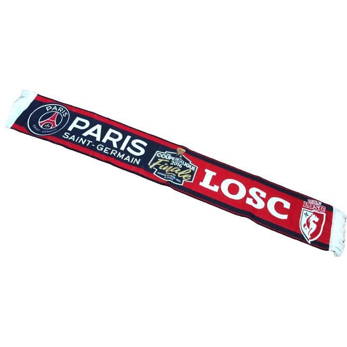 Echarpe PSG PARIS SAINT GERMAIN / Lille LSOC - Finale Coupe de la Ligue  2016 - Cdiscount