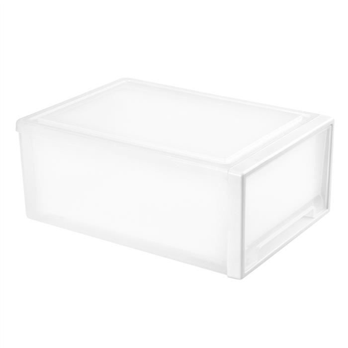 Epais Multifonction En Plastique Boite De Rangement Boite Organizer Type De Tiroir Pratique Transparent Cdiscount Maison