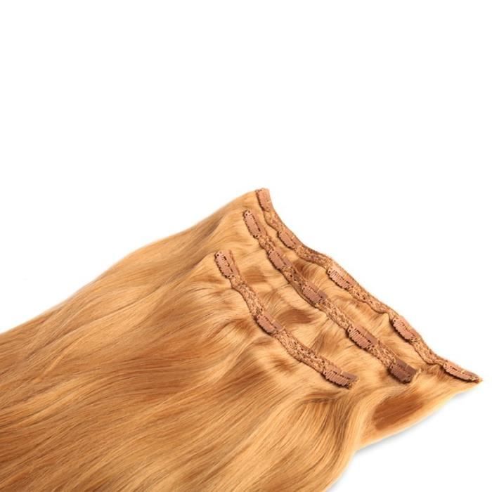 Extension à clips 3 bandes Mega Volume Blond Vénitien 50cm - Cdiscount Au  quotidien