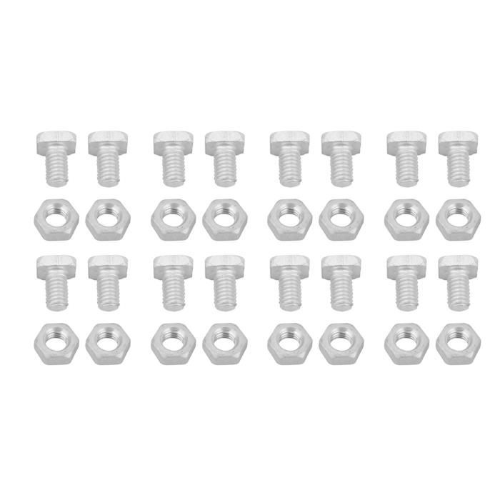 50 Boulons + 50 écrous Aluminium M6x50 Pour Serre, Jardin, Fixation Verre Et Structure - 3