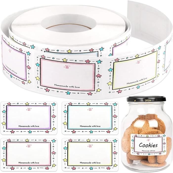 A etiquettes autocollantes bocaux mariage Etiquette Autocollante