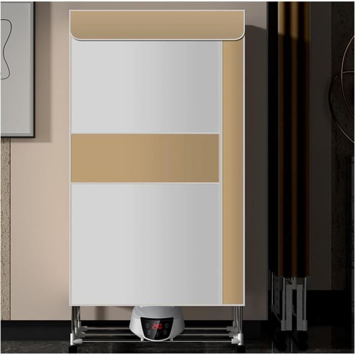 Sèche-linge électrique Pliable 1300W - Capacité 500L - Minuterie 4h - Télécommande - Sans Installation - 2