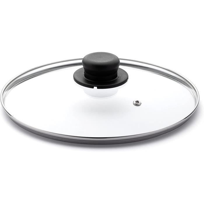 Walfos Couvercle Universel 24, 22 Et 20 Couvercles En Verre Pour