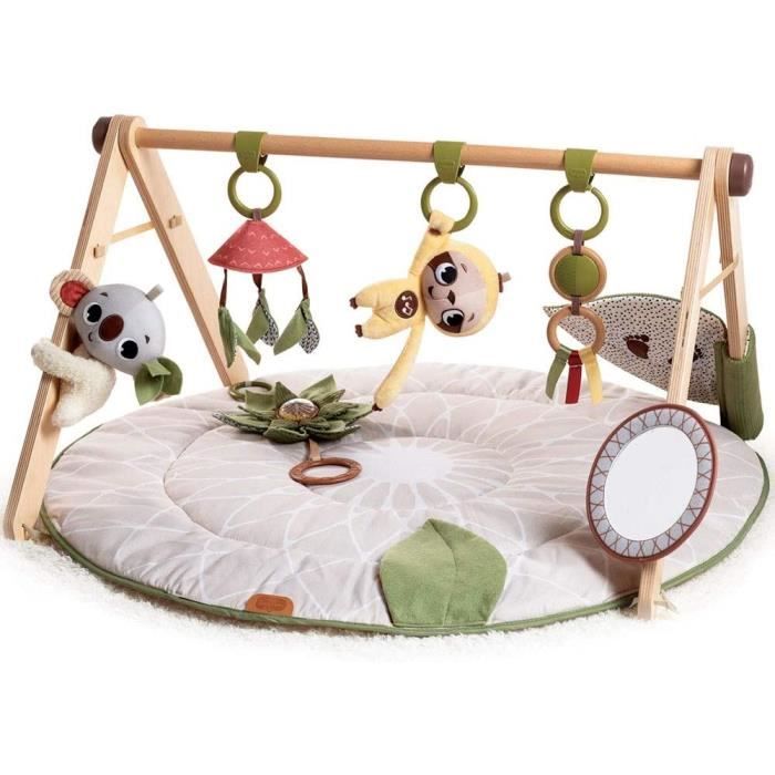 TINY LOVE Tapis d'Éveil Boho Chic, Tapis de Jeu pour Bébé, Arche de Jouets en Bois - Dès la Naissanc