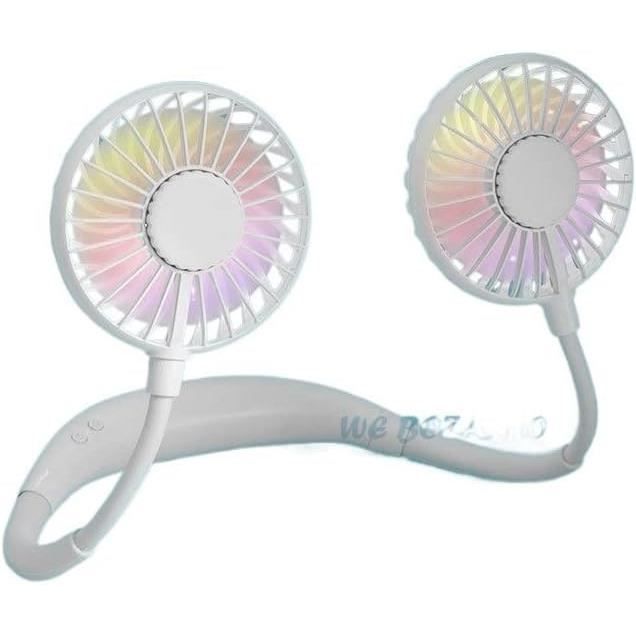 Ventilateur à Main LED Pliable - 63 Lumières, Pour Festivals, Soirées, Photos Et Usage Quotidien