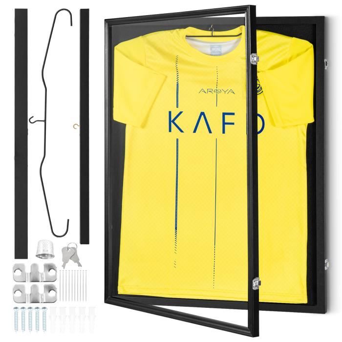 Présentoir pour maillot de sport-VEVOR-590x790x40mm en verre PC cintres pour chemise uniforme de baseball basket-ball football