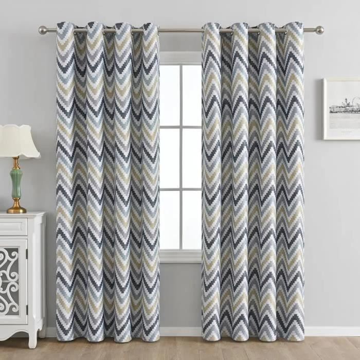 OZWIUC Rideaux Occultants Isolants Thermiques Drapeau américain Vintage 150x165 cm Salon Acoustiques Anti Froid pour Chambre Lot de 2 Oeillets Opaque Anti Chaleur Anti Bruit