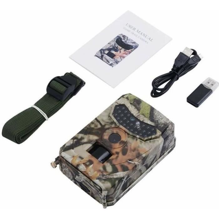Caméra D'Action Ablebro HWFR-X28SB-NV - HD 1080P - Avec Support Fusil Et Casque - Vision Nocturne - 32 Go Carte Incluse