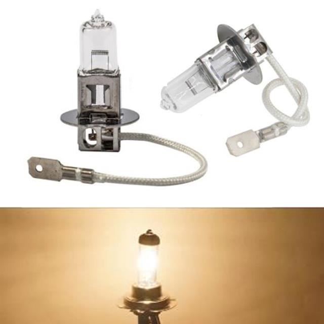 AMPOULE HALOGENE,50W Warm WhiteH3Lampe Halogène H3 55w 100w 4300k, Phares Au Xénon Lumineux