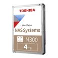 TOSHIBA - Disque dur Interne - N300 - 4To - 7200 tr/min - 3.5" Boite Retail (HDWQ140EZSTA)-1