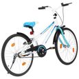 vidaXL Vélo pour enfants 24 pouces Bleu et blanc 92184-1