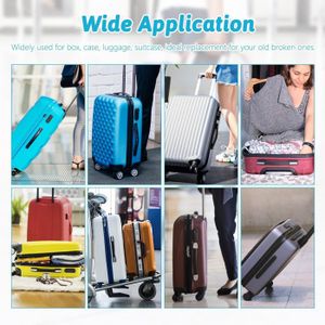 Poignée De Remplacement Universelle Pour Valise - Métal Et Caoutchouc Noir - Neuf