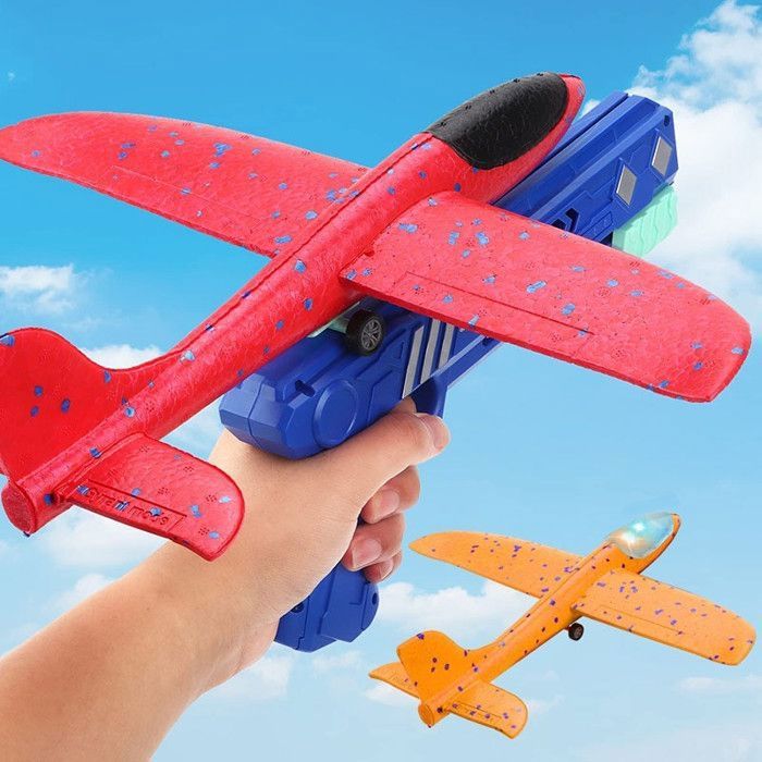 Avion Télécommandé Avion Xtreme Plane 32 Cm Avion En Mousse Avec Pistolet Lanceur Jouet Planeur