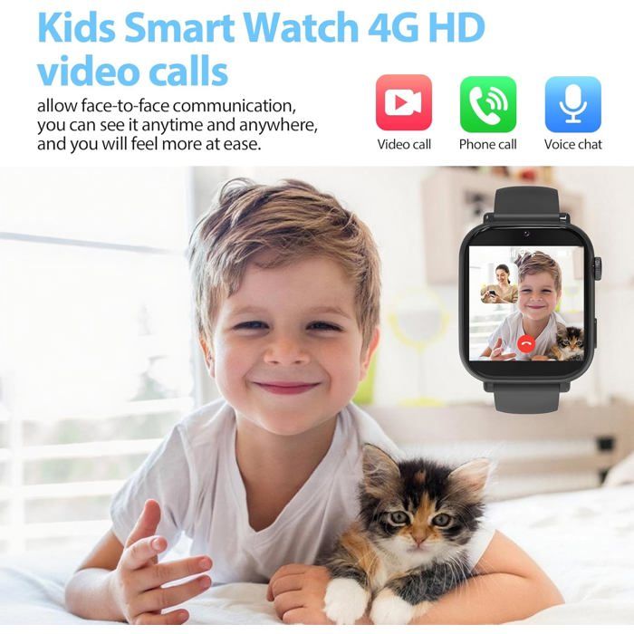 Xgo 3 - Montre Connectée Pour Enfants - 4G, Appels, Messages, Mode