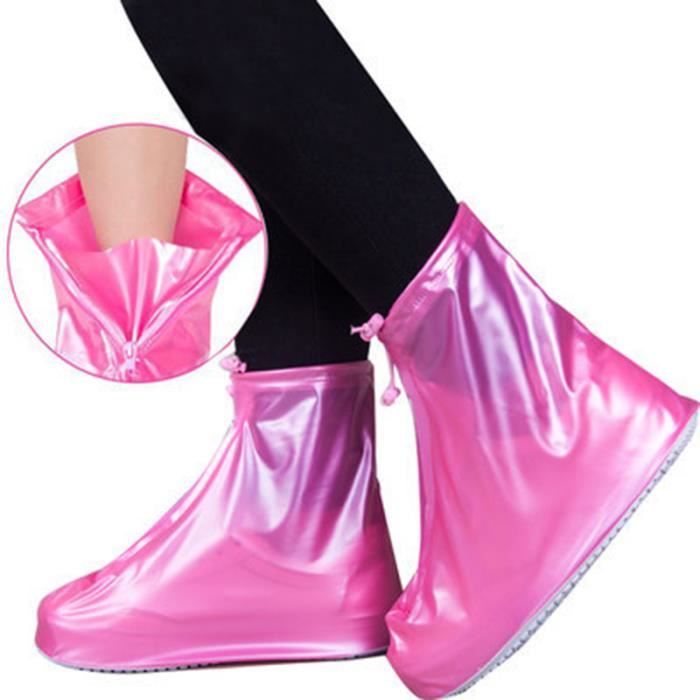 Blanc - XL - Couvre-chaussures imperméables pour bottes de pluie, Semelles  antidérapantes en caoutchouc réuti - Cdiscount