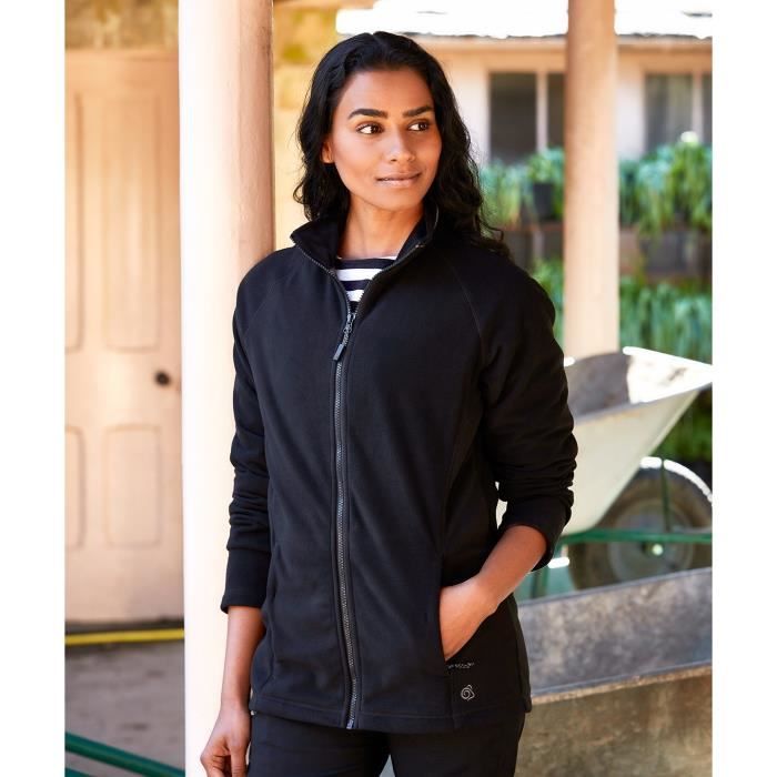 Veste polaire pour femme Craghoppers EX Noir Sports d hiver et randonnee Noir Cdiscount Sport