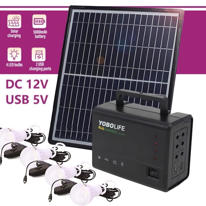 1000w Panneau solaire Plus Inverter Système 220V Charge Réseau  d'alimentation domestique Double USB avec ventilateur de prise