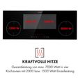 Plaque induction 5 feux encastrable - Klarstein - 90 cm - 7000 W - vitrocéramique - noir-2