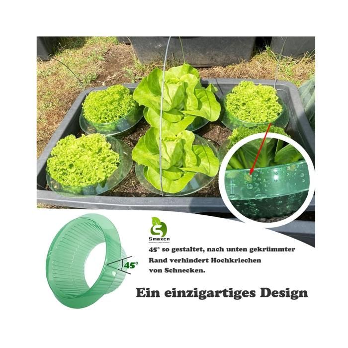 Colliers Anti-Limaces Réutilisables – Protection Écologique Jardin Contre Escargots & Limaces – Idéal Pour Pots & Jardinières