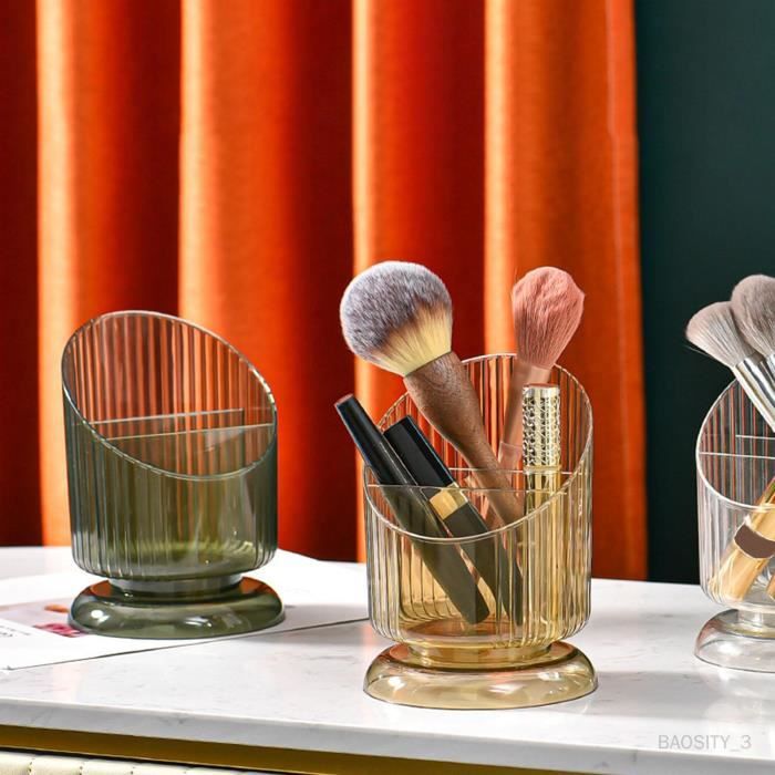 Porte-pinceaux de maquillage, porte-stylo anti-poussière personnalisé  vitrine cosmétique boîte de rangement conteneur
