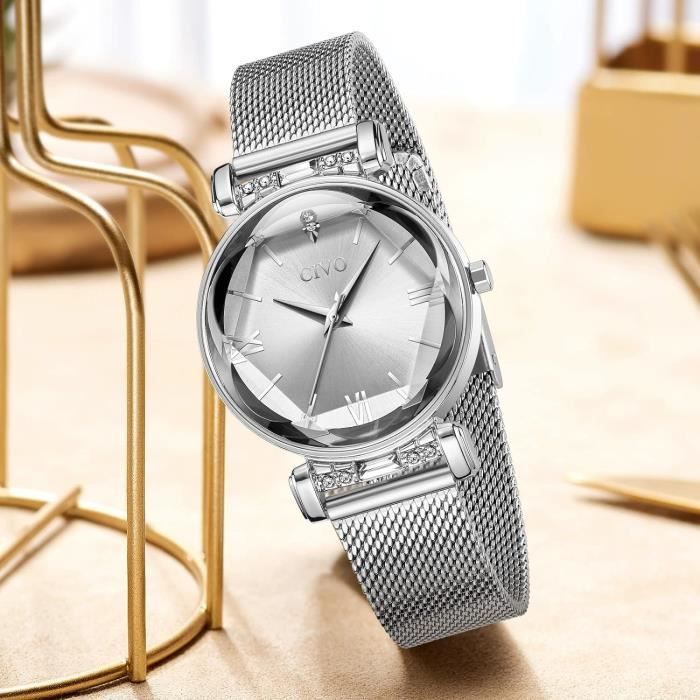 Montre femme acier inoxydable clearance