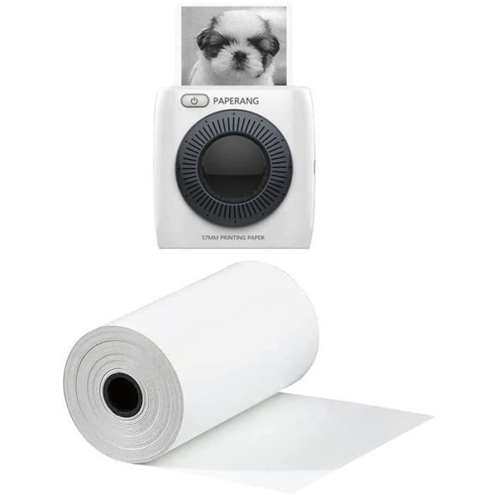 Rouleau de papier thermique 57x30mm, papier d'impression pour imprimante  d'étiquettes pour enfants, recharge d'appareil photo instantané, paquet de  10/6/3 rouleaux de papier - AliExpress