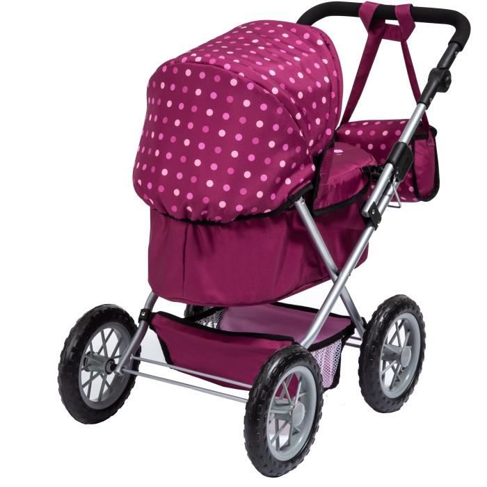 BAYER Landau pour poupée Neo Star licorne bleu et rose avec sac à
