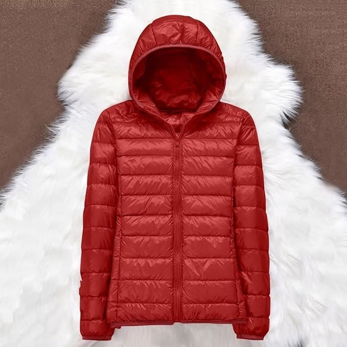 Femme Doudoune Legere Femme Hiver Veste Doudoune Capuche Pliable Fine Ultralight Femme Grande Taille Puffer Jacket Blouson Rouge Rouge Cdiscount Pret a Porter