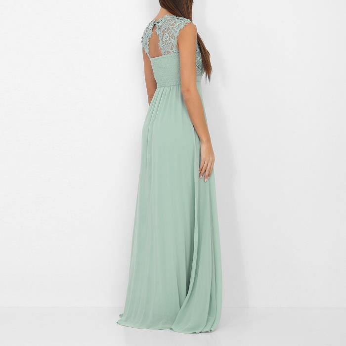 Robe verte ceremonie femme best sale