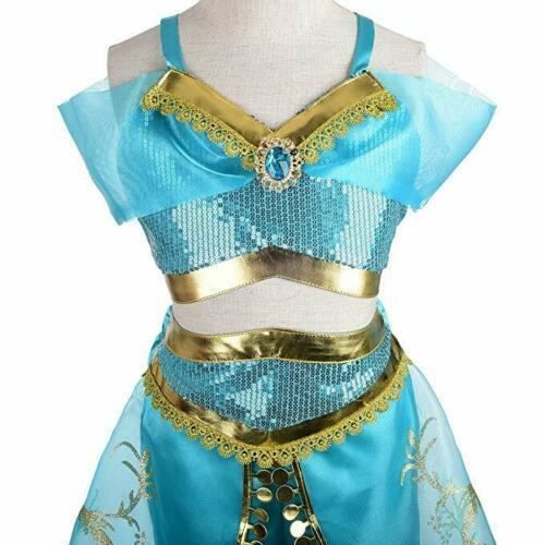 D guisement Princesse Jasmine Aladdin JS One Sequin Cosplay