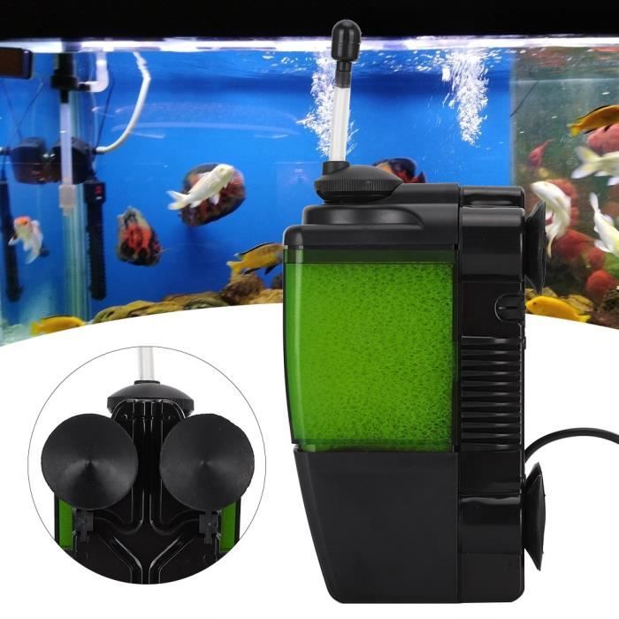 VGEBY filtre interne 3 en 1 filtre filtrant l'eau de pompe d'aération  d'oxygène pour l'aquarium de réservoir de poissons prise EU - Cdiscount  Animalerie