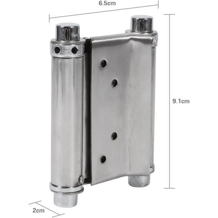 4 Charnières Double Action Uxcell 1,85" Pour écran Pliable - Or - NEUVES