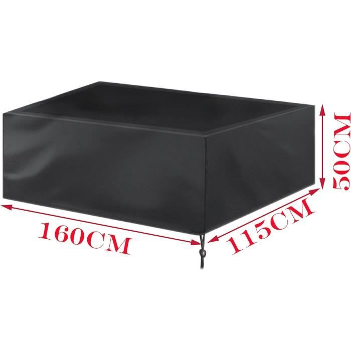 Housse De Protection Pour Table De Baby-Foot 160x115x50 Cm - Imperméable Oxford, Avec Boucles Et Aérations