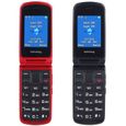 Téléphones Portables à Grosses Touches Clapet pour Personnes Agées, SOS Bouton GSM Dual SIM Debloqué Senior Mobile Rouge USHINING-3