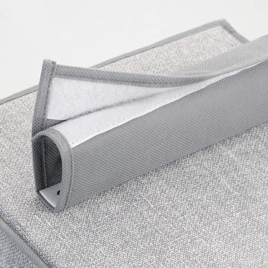 rangement à suspendre en tissus fibre synthétique gris mDesign étagère suspendue avec 3 compartiments et 3 tiroirs meuble de rangement idéal pour les vêtements