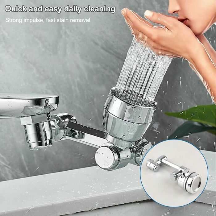 Rallonge Robinet Pivotante 1080 Degrés, Flexible Aérateur de Robinet
