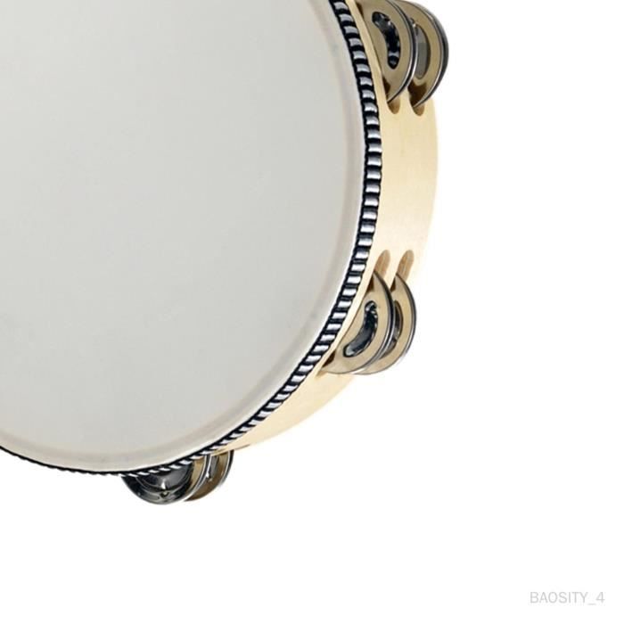 Tambourin Demi-Lune (Tamburelli) à Main | Instrument De Percussion Pour Enfants & Débutants | Lot De 4 Couleurs