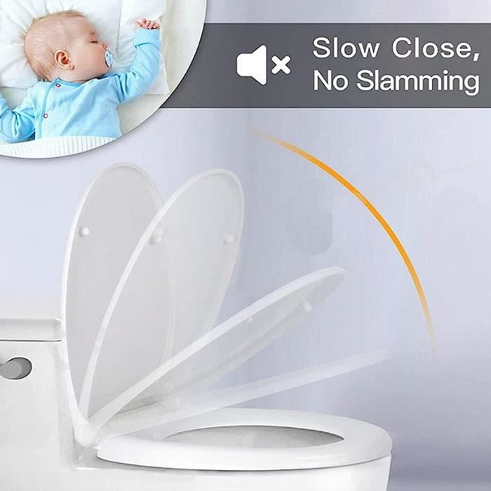 Abattant wc hot sale silencieux