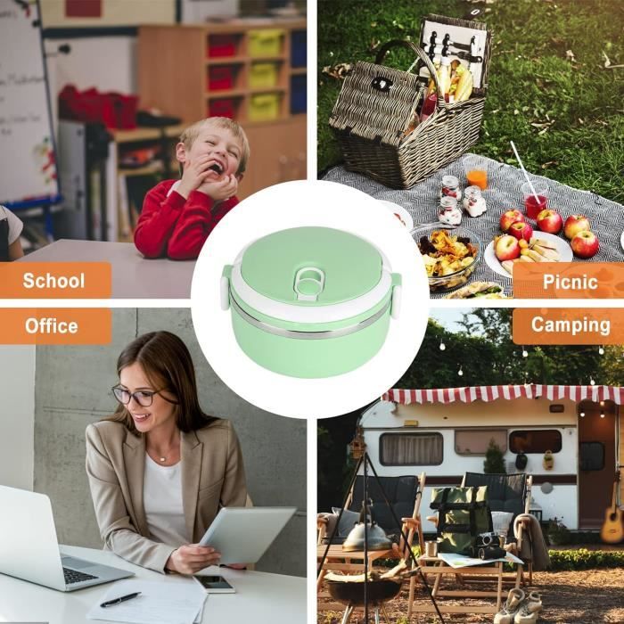 Boîte Repas Isotherme 1.8 L En Acier Inoxydable – Garde Au Chaud 6h, Au Froid 10h – Joint Silicone, étanche, Lavable - 4