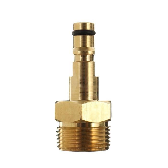 Adaptateur Laiton M22 Vers 1/4" - Pour Nettoyeur Haute Pression, Jardin, Irrigation, Connexion Rapide - 7