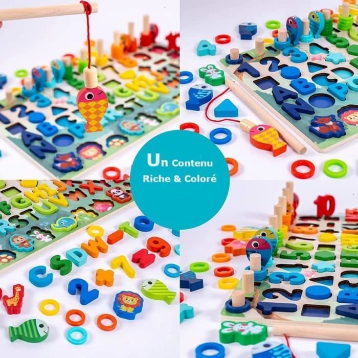 Benobby Kids - Jouets Montessori 3 ans, jeux éducatifs enfants 3 4 5 ans,  puzzles pour anniversaire/cadeaux de Noël pour enfants 3-5 ans