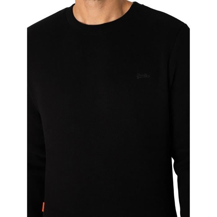 Sweat Shirt Logo Essentiel Superdry Homme Noir Noir