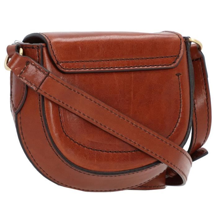 Sac a bandouliere THE BRIDGE CROSSBODY Cuir Femme Marron marrone Cdiscount Bagagerie Maroquinerie