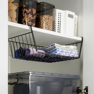 Filet de Rangement Suspendu avec 4 Compartiments, (Gris)Séchoir pour