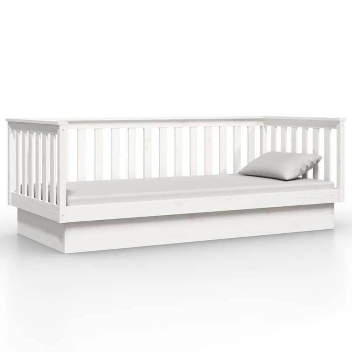 Banquette-lit 2 Places 80x200 Cm – Canapé Convertible Avec Rangement, Bois Jaune