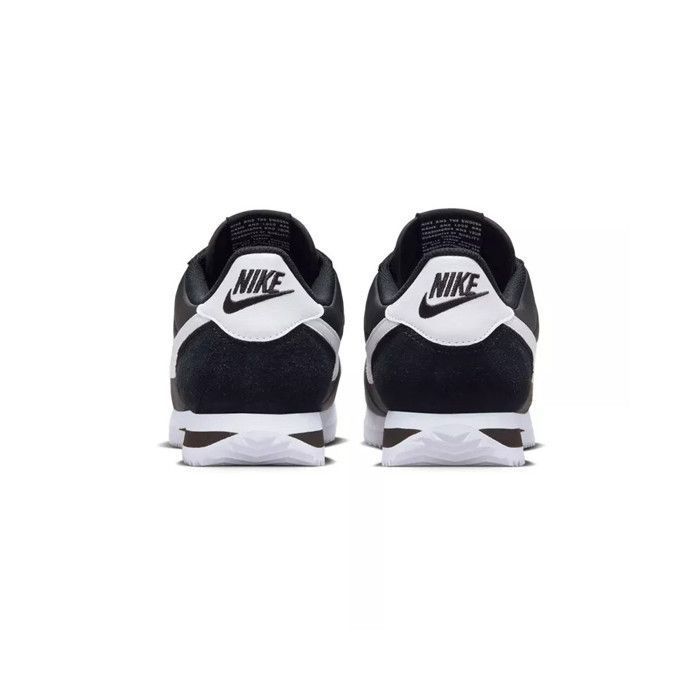 Baskets Nike CORTEZ Femme Textile Lacets Noir Blanc Noir blanc Cdiscount Chaussures