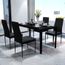 5 Pieces Ensemble Table A Manger Avec Chaise De 4 A 6 Personnes
