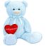 Brubaker Peluche Geante Xxl Ours Nounours 100 Cm Bleu Clair Cœur En Peluche Lieblingsmensch Inclus Cdiscount Jeux Jouets